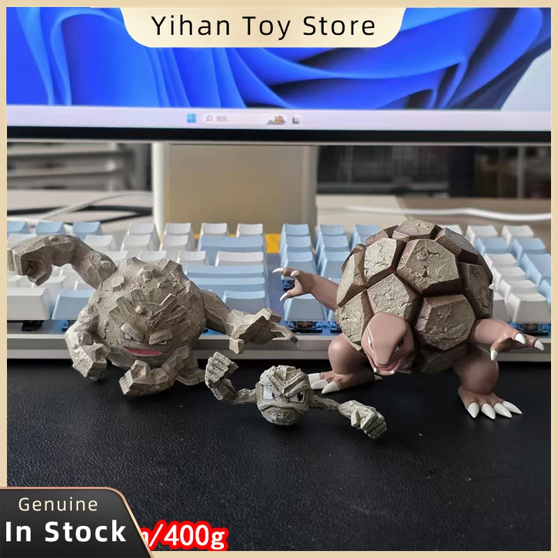 

【New】Pokemon Anime Dolls Zxz Geodude Figurines Graveler Golem Handheld Trendy Toys Pvc Collectible Doll Model Toys Gifts