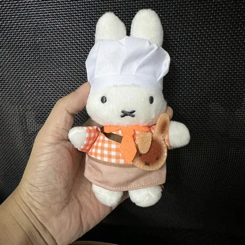 جديد ميفي قلادة ميفي أرنب Kawaii الكرتون مخبز المطبخ دمية المفاتيح لطيف الخبز ماستر دمية على شكل أرنب لعبة هدية للأطفال