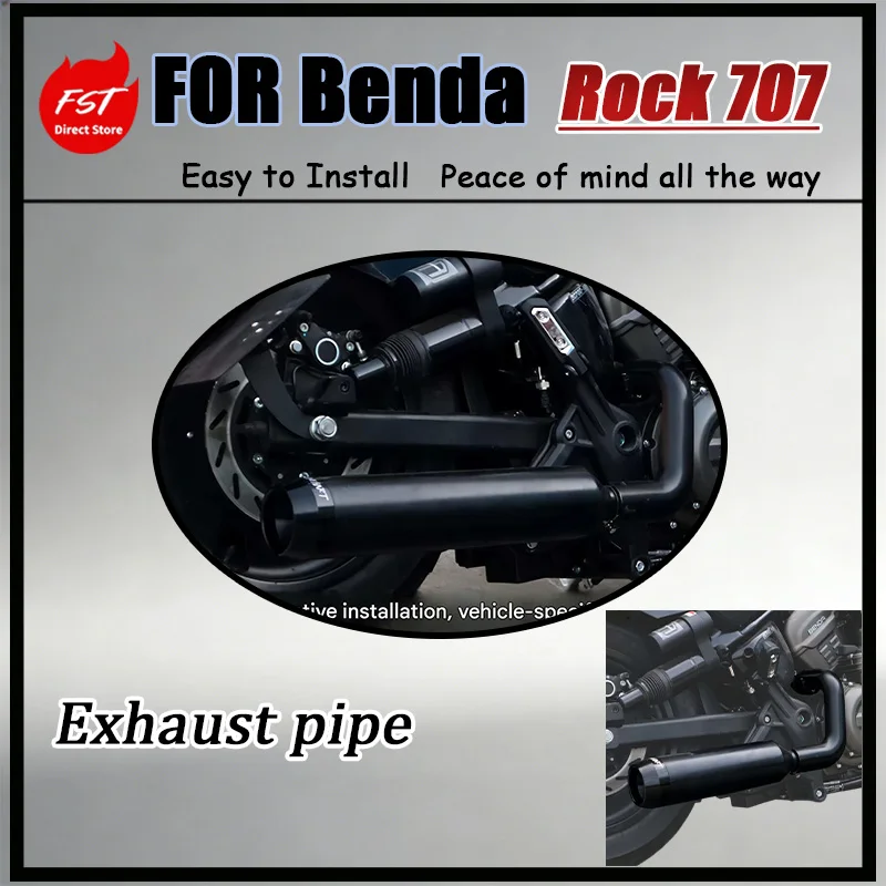 For Benda Grey Rock 707 Modified Rheinhardt Exhaust System Deep Rich Sound without Harshness Distinct Layers Enhanced Performanc