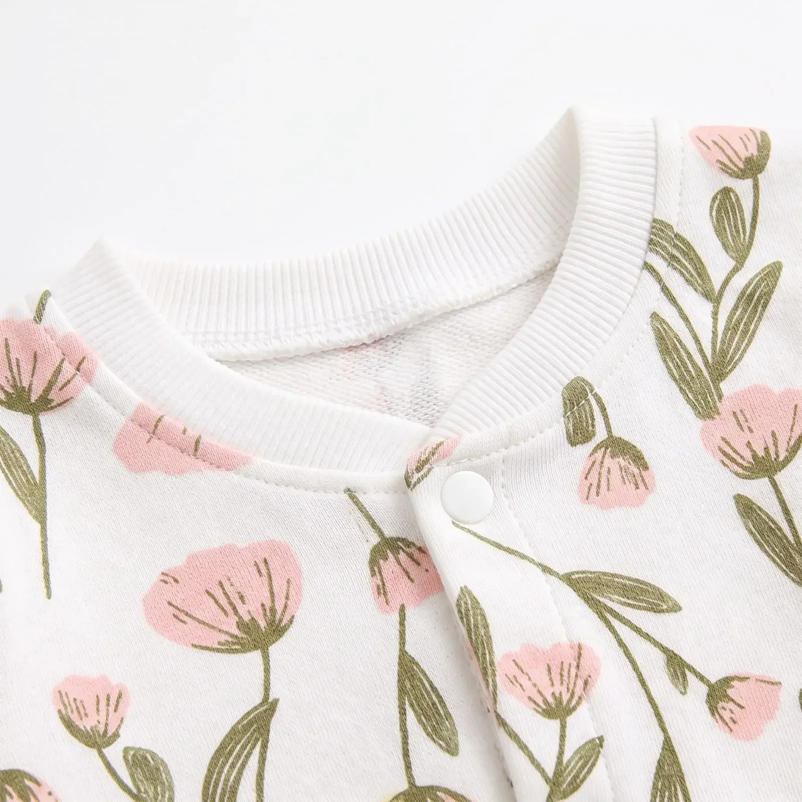 Baby Mädchen Frühling Niedliche Blumen-Strampler Langarm Säuglings-Jumpsuits Kleidung Herbst – Detail 9