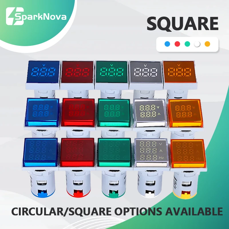 AC 20-500V 1-100A Mini Digital LED Spannung Strommesser mit Hz Frequenz Tester Voltmeter Amperemeter für elektrische Prüfung