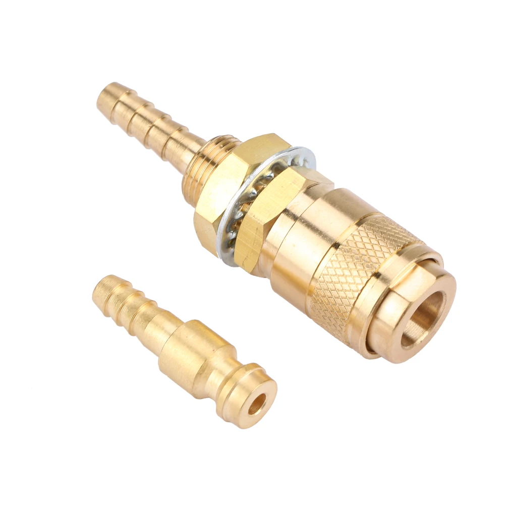 Brass M6 Gas/Water Quick Connector for MIG TIG Welder Torch Fitting For Welding Torch