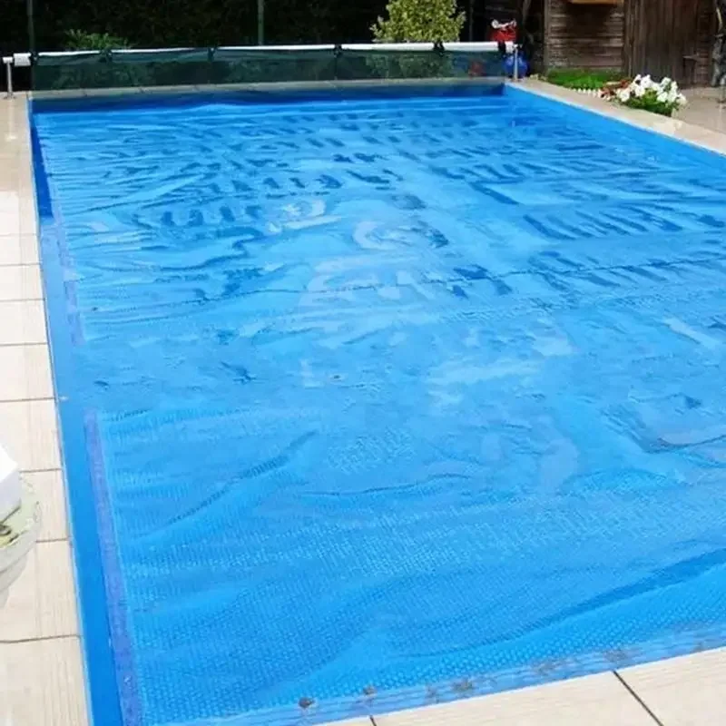 Cubierta de piscina de burbujas de 400um, lona solar rectangular, cubierta de protección para piscina, película de aislamiento térmico, cubierta antipolvo de PE para piscina