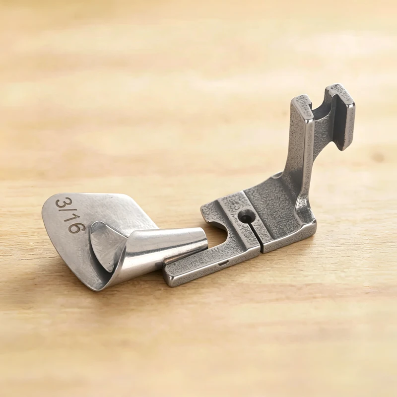 Arc-Shaped Curling Edge Presser Foot, All Steel Curling Edge Machine, Silk Chiffon Skirt Curling Edge Pull Tube, Faucet Handle