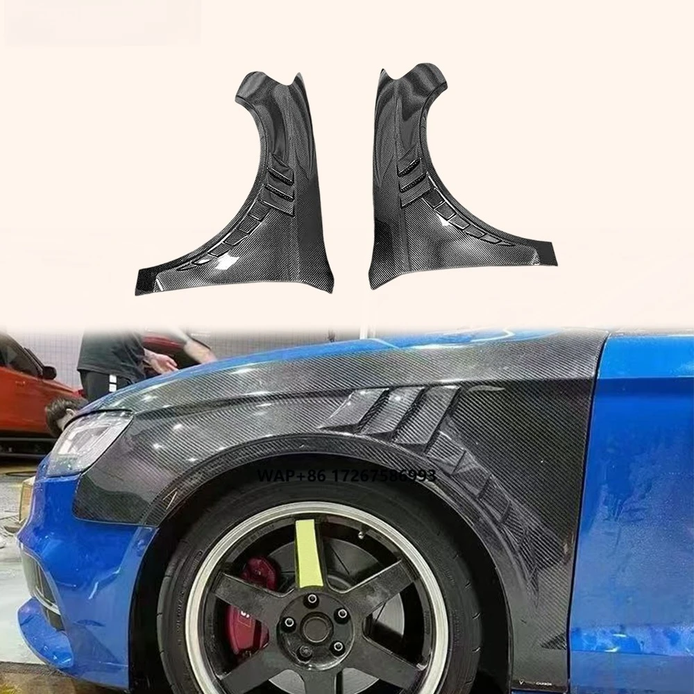 

For A3 S3 RS3 12-20 Carbon KZA Style Front Bumper Side Vented Fender Pair