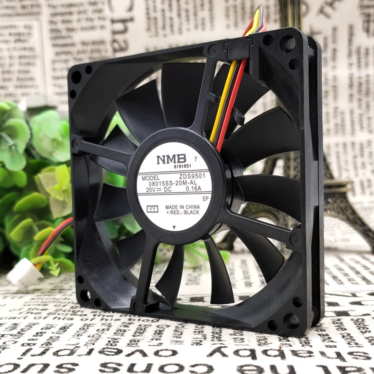 

08015SS-20M-AL 8015 DC20V 0.16A 3WIRES COOLING FAN