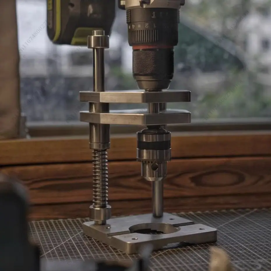 Vertical Hand Drill Profile Vertical Drill Auxiliary Support/Aluminum Profile Woodworking Vertical Drilling Support