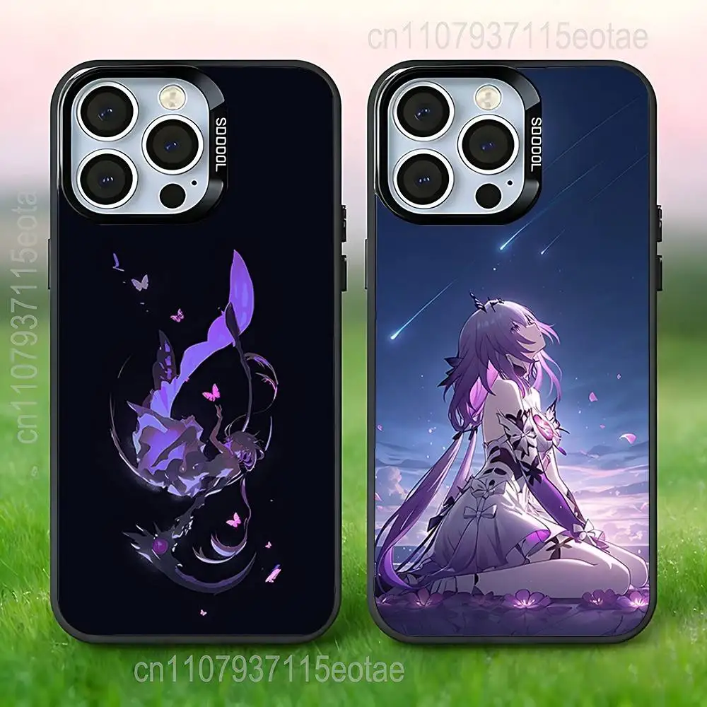 

Castorice H-Honkai Star Rail Phone Case For iPhone 17,16,15,14,13,12,11,Pro,Max,Plus,E,Air,Mini Black IMD Cover