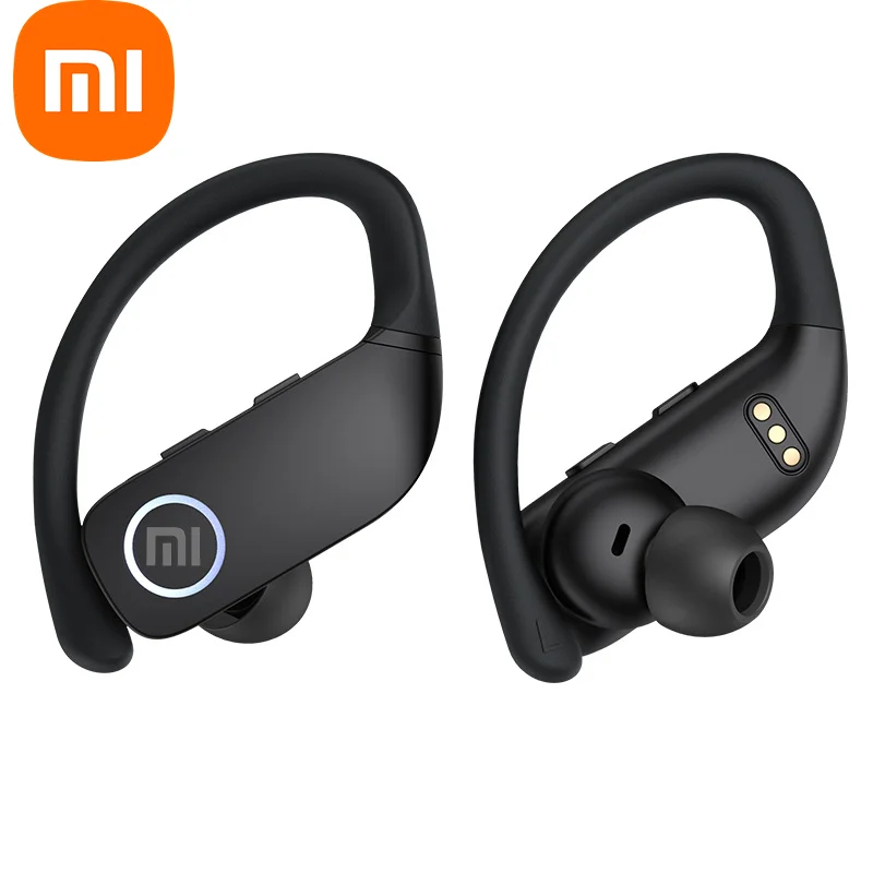 XIAOMI orijinal True gerçek kablosuz kulakiçi kulak kancası Bluetooth dokunmatik kontrol kulaklık HD çağrı LED ekran spor kulaklık Mic ile