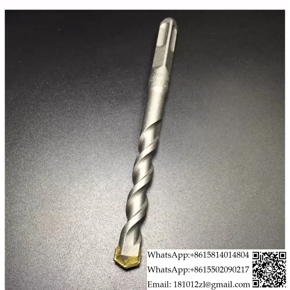 Electric hammer drill bit round handle round head square head impact drill bit through wall drill concrete construction