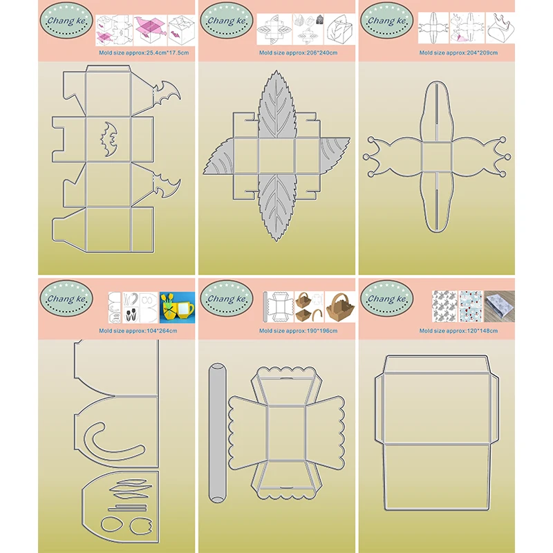 

New 2023 Beautiful Gift Box Metal Cutting Dies For DIY Scrapbooking and Card Making Embossing Craft Decorative No Stamps