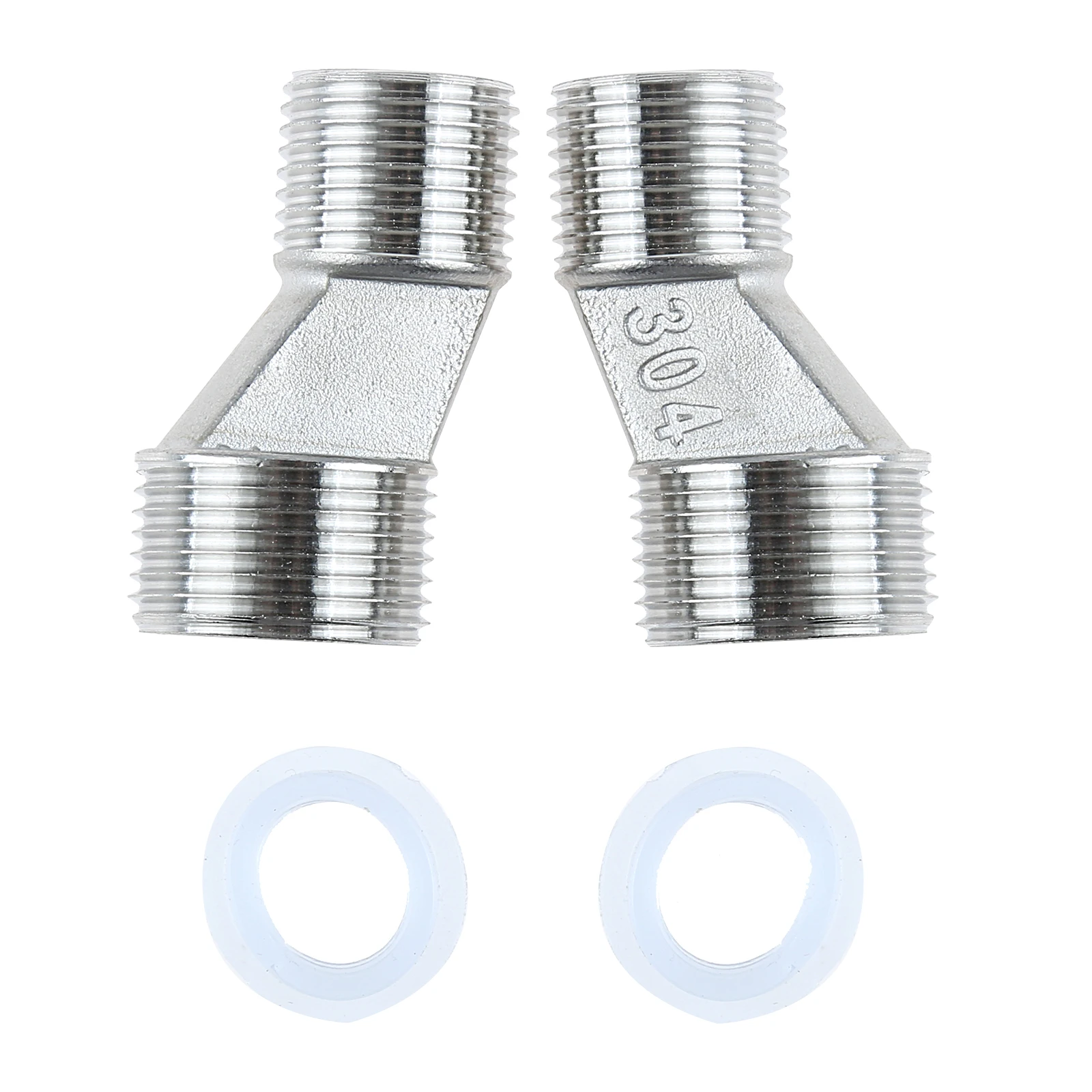 Inter Threaded 1/2 To 3/4 Exter Threaded Joints Brass Shower Head Connect Adapter Reduce Joint Lengthen Washing Machine Fittings