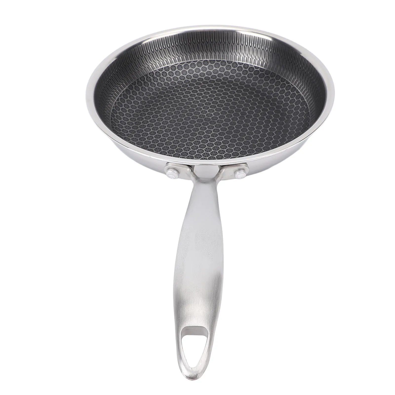 

Сковорода из нержавеющей стали 304, с антипригарным покрытием, кухонная посуда, двухсторонняя сотовая сковорода с крышкой для индукционных варочных панелей, газовые плиты