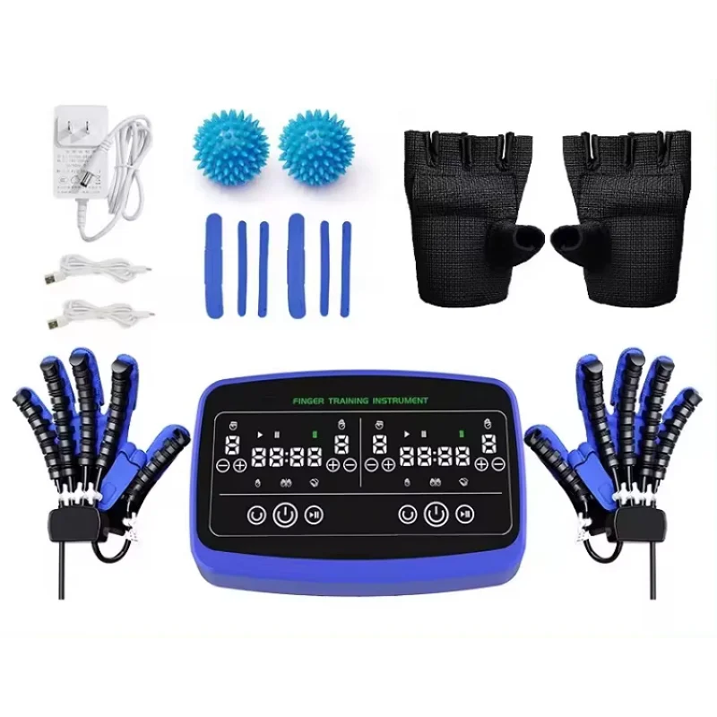 2024 Double hands training machine New Finger Massage machine Rehabilitation robot gloves