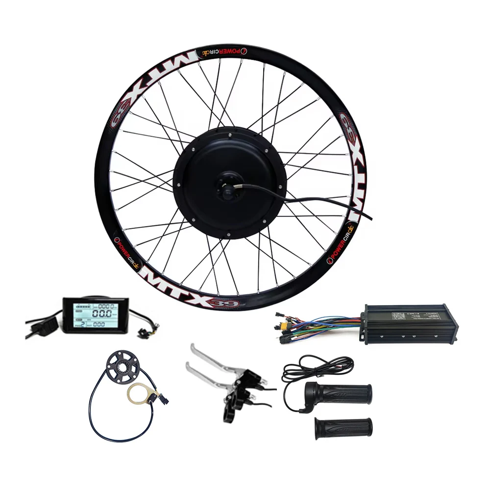 

700C 28 29 Inch 28'' 29'' Electric Bicycle 48V 52V 60V 2000W Rear MTX 39 Wheel Hub Motor Electric Bike Cycle Conversion Kit