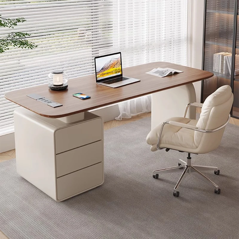 Executive Meeting Work Table Study Desktop Modern Gaming Vanity Desk Computer Reception Schreibtisch Media Console Furniture