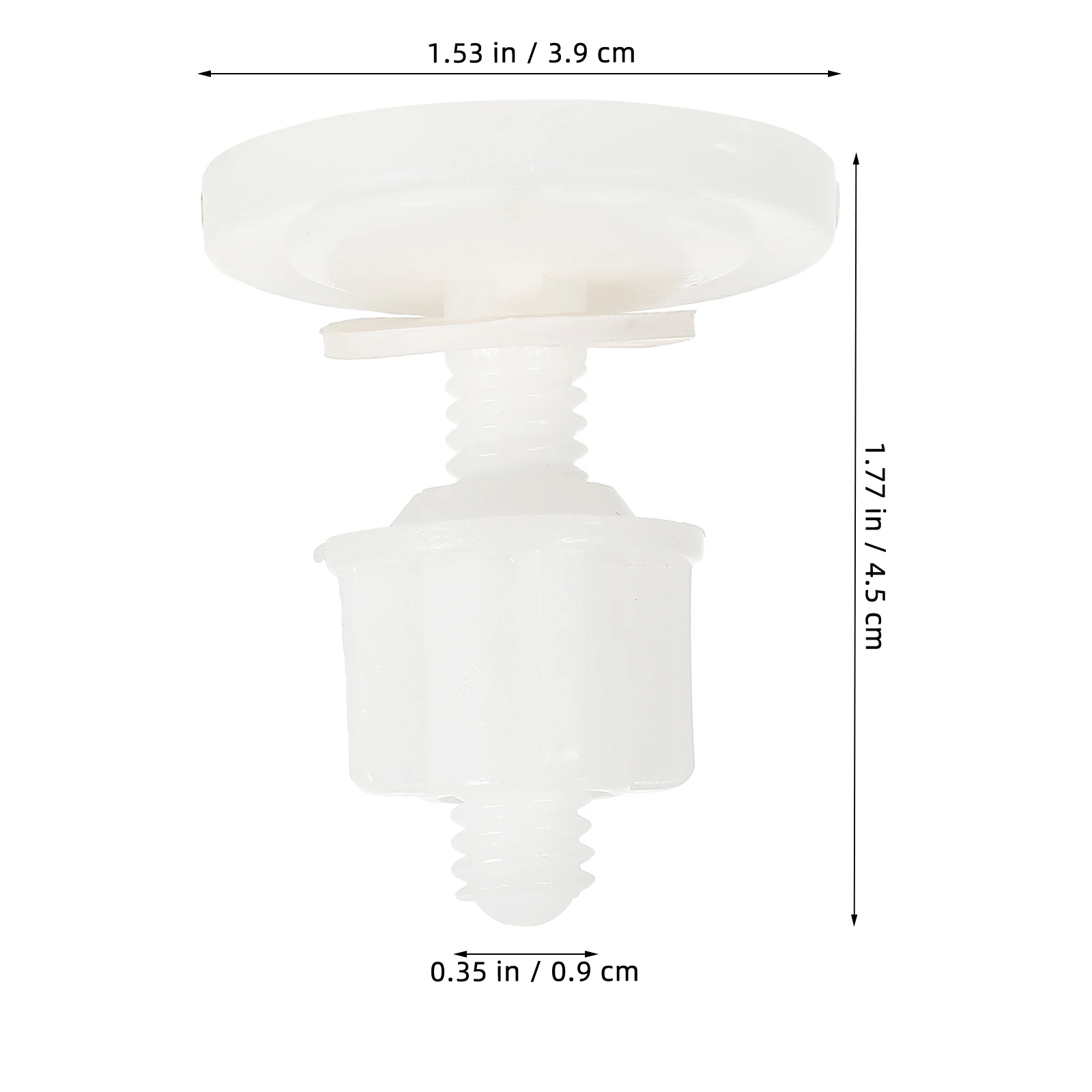 

2Set Toilet Seat Attachment Hardware Plastic Bolts Screws Nuts Replacement Fixing Mounting Kit Plastic Screws Toilet Bolt Screw
