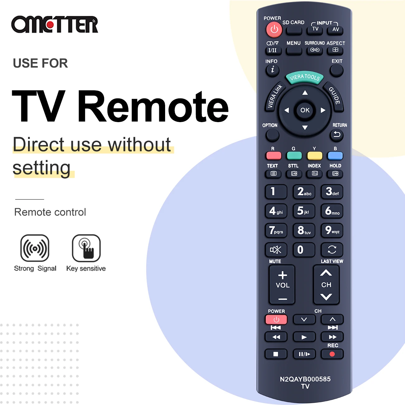 

New N2QAYB000585 TCP50X1 for Panasonic Smat TV HDTV LCD Remote Control