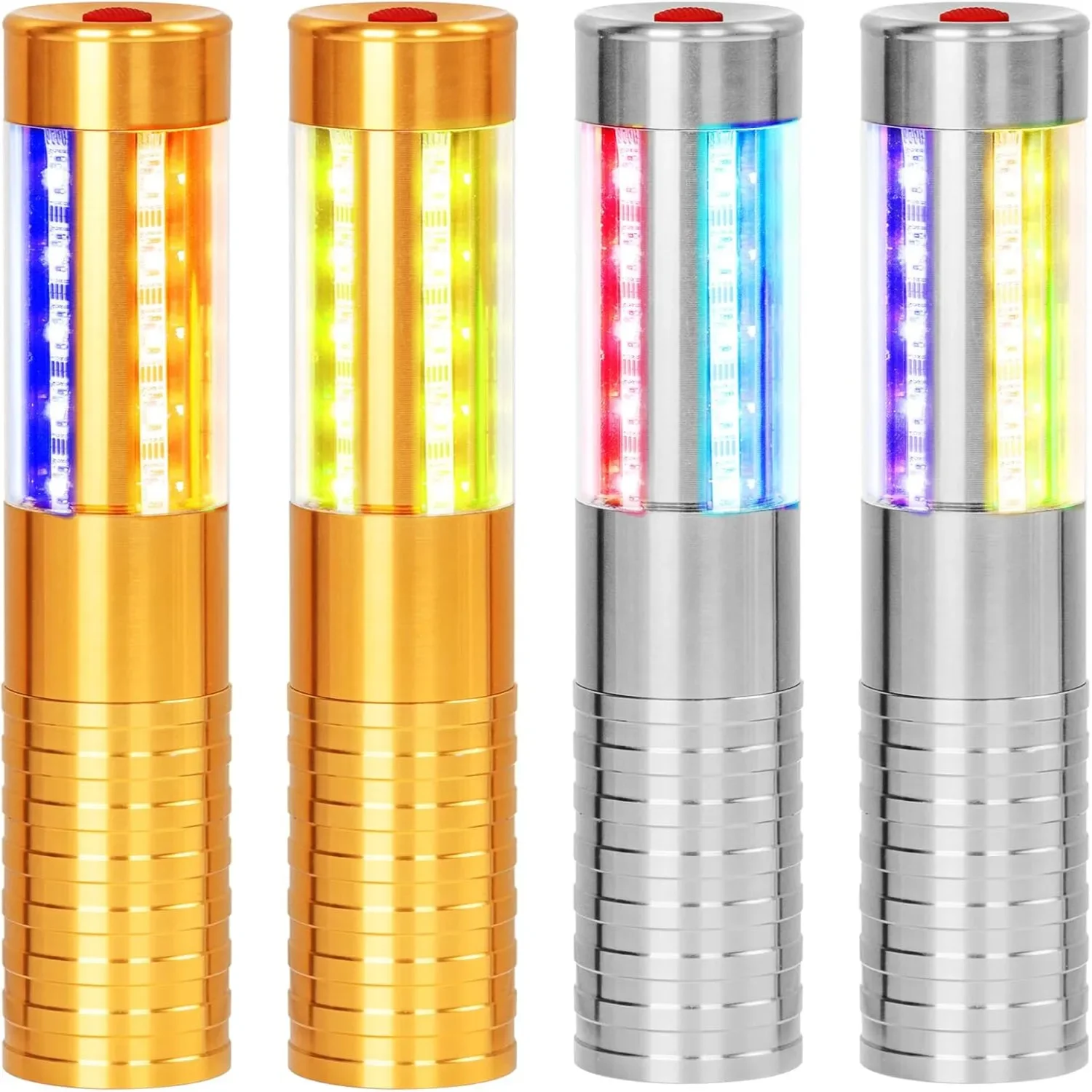 2/4pcs LED Bottle Service Lights Strobe Baton Bottle Lights Rechargeable Champagne Bottle for Bar Club Weddings Parties US Style