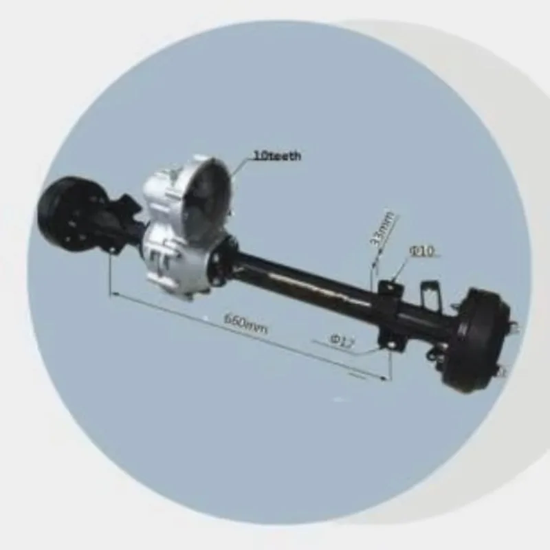 Hinterachse für Elektrowagen, 980 mm Länge, Verhältnis 16:1, Auto-Hinterachse