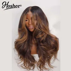Blowout Looks Glueless 4x4 Pre-Cut Lace Wig With Curtain Bangs Wear And Go Lace Front Wig Human Hair Inspired Layered Wig 250%