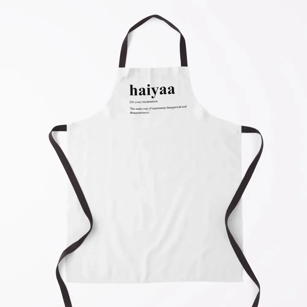 

Uncle Roger Haiyaa Definition Apron Things For Home And Kitchen work ladies Custom Men kitchen Apron