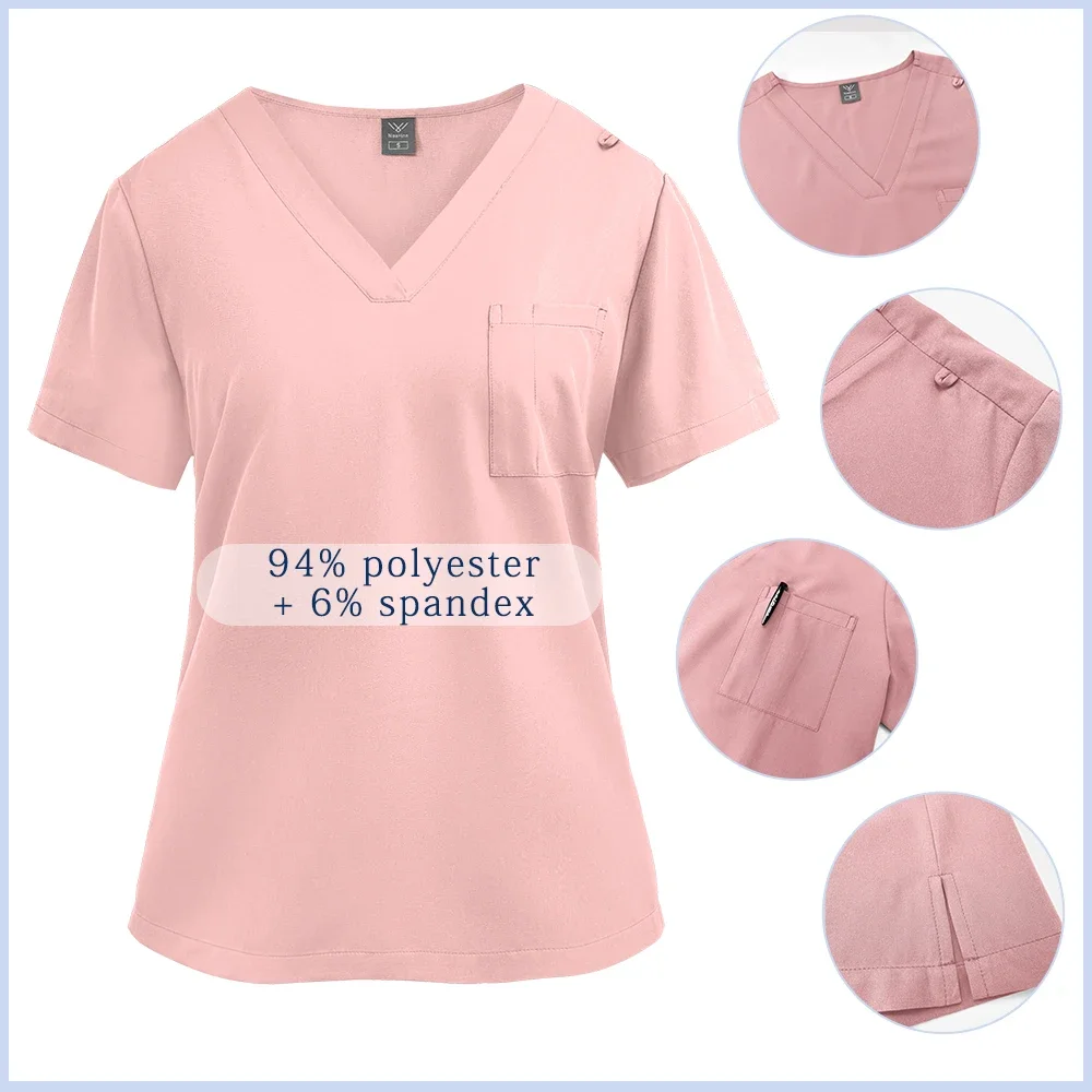 Uniformes cirúrgicos mulher enfermagem enfermeria define calças superiores artigos uniforme médico esfrega clínica salão de beleza spa hospital ternos