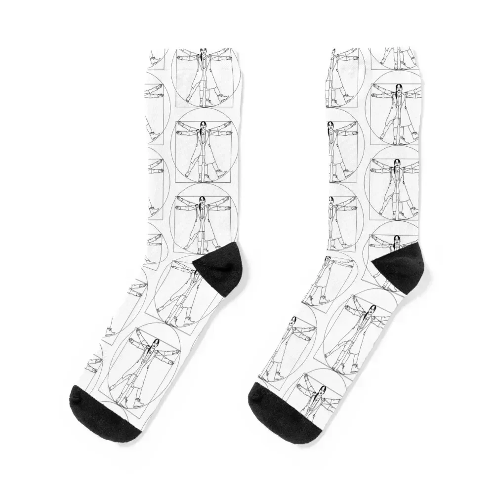 

Vitruvian Philomena Cunk - Cunk on Earth Socks luxe warm winter anti-slip sports and leisure Men's Socks Luxury Women's