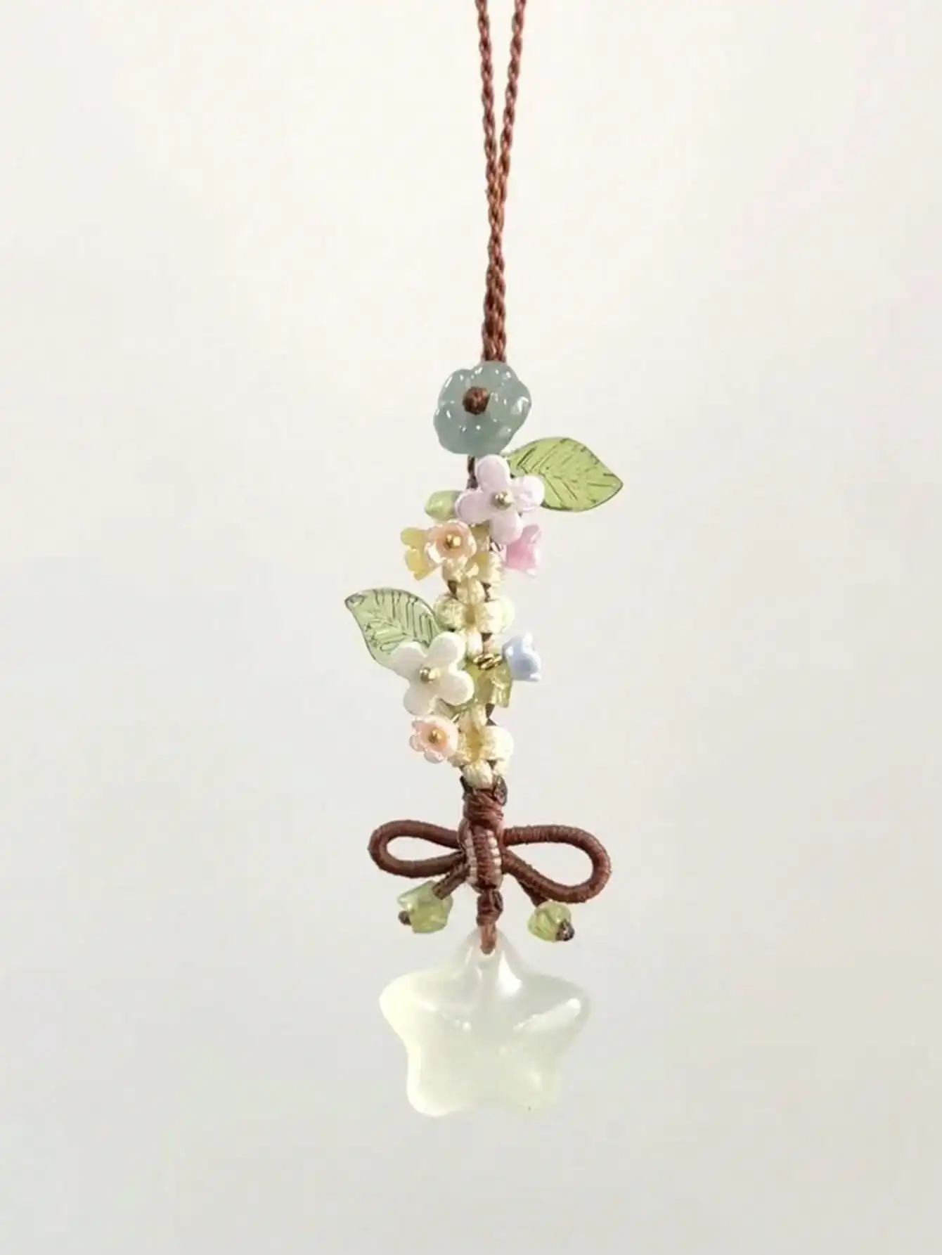 

1 Pc Star, Blossom, Bowknot Mobile Phone Hanger Cord, CCD Camera Pendant, Bag Pendant, Retro Versatile Fashion Small-Style Handmade Mobile Phone Chain Pendant, Suitable For Women's Daily Use, Compatible With Android Systems And Most Smartphones
