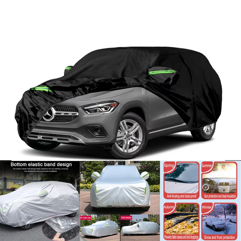 

Waterproof Car Covers Replace For 2014-2025 Mercedes Benz GLA with Zipper Door & Windproof Bands For Snow Rain Dust Protection