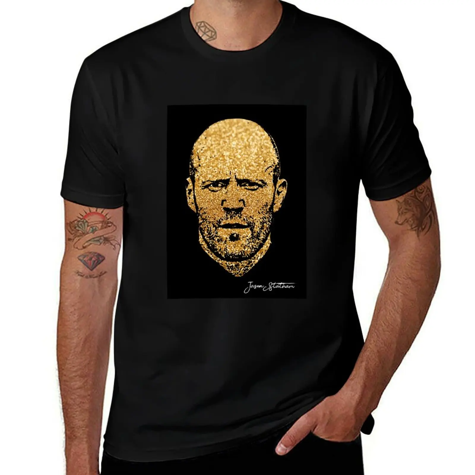 

Day Gifts Jason Statham Portrait Cool Gift T-Shirt oversize t-shirts man gifts for boyfriend oversized t shirt mens fashion