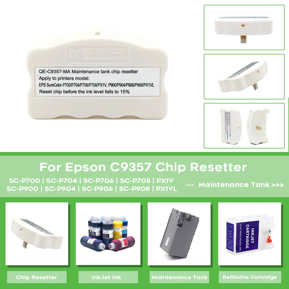 

Chip Resetter for Epson Maintenance Ink Tank, Epson C9357 SCMB1, SureColor P700, P900