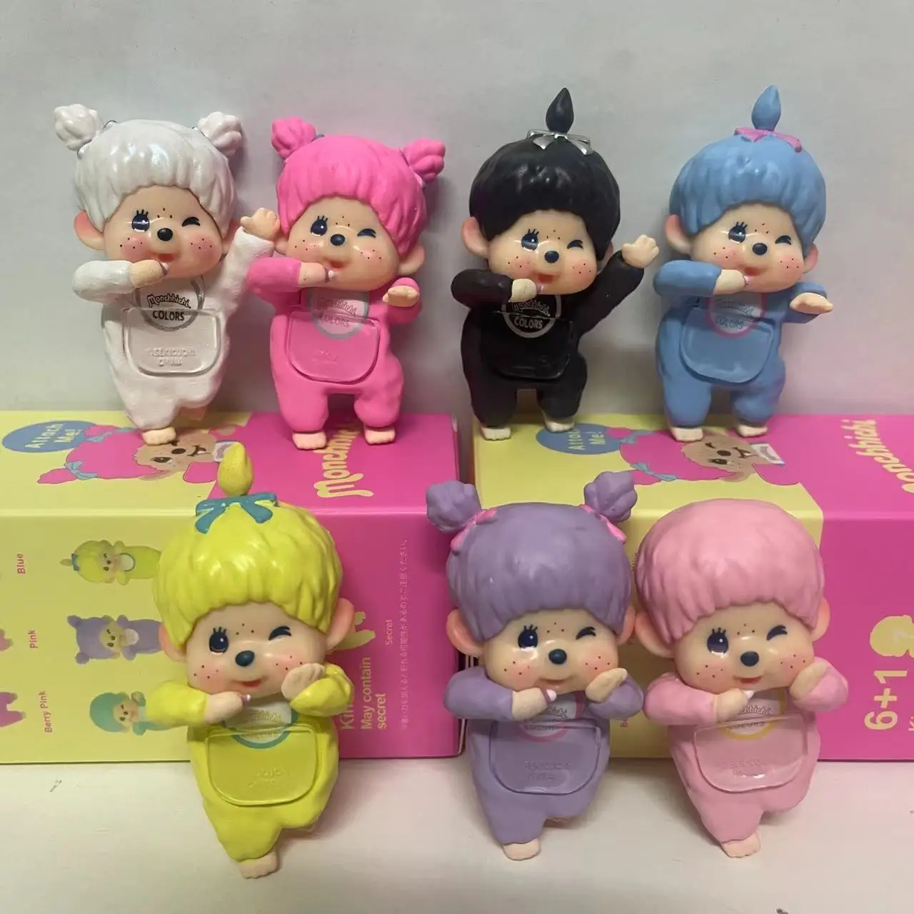 New Monqiqi Blind Box doll Action figurine cute collectible tabletop decoration item Car carrying ornaments
