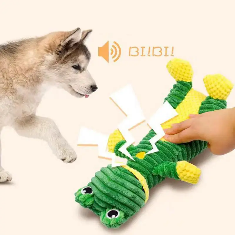 Dog Stuffed Toys Frog Animal Dog Toys Adorable Pet Sound Toy Interactive Plush Chew Toys With Sound For Small Medium Dogs