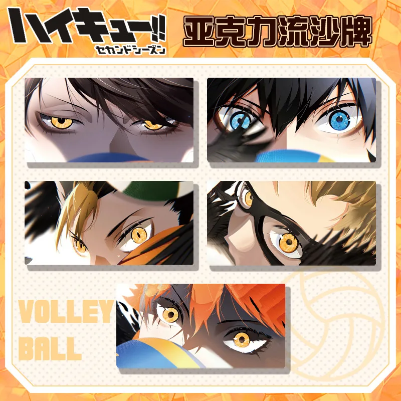 

Haikyuu!! Tobio Kageyama Oikawa Tooru Yu Nishinoya Cosplay Quicksand Ticket Stub Acrylic Mahjong Individuality Delicacy Gift