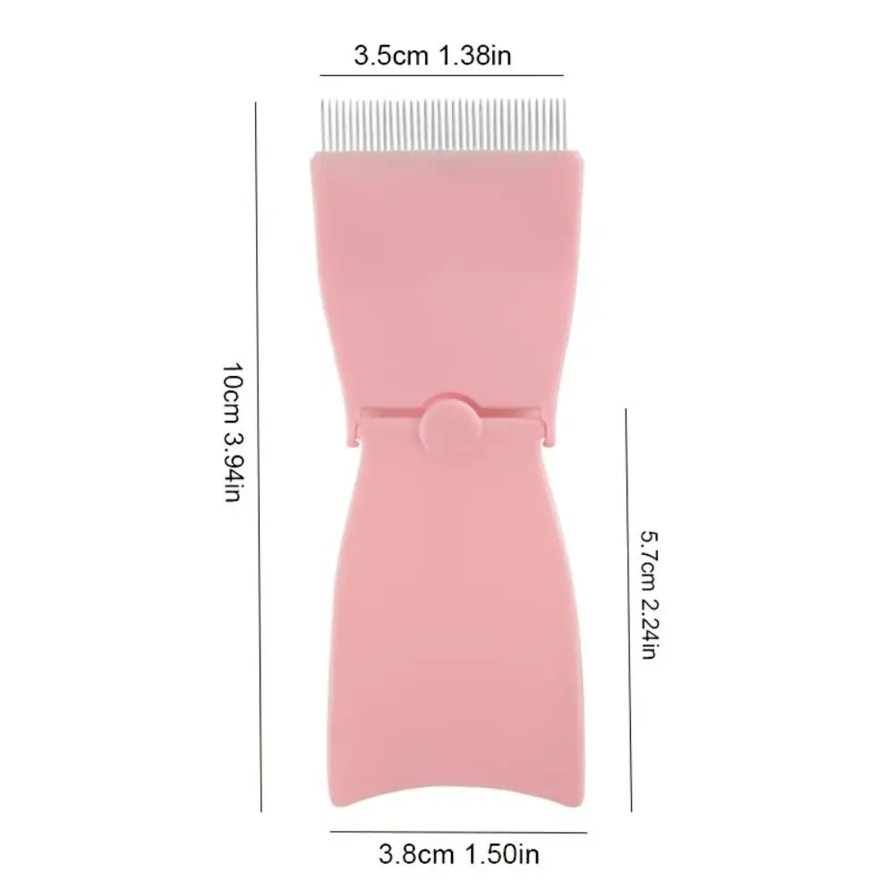 Bigoudi de cils en métal pliable, séparateur de cils de maquillage de beauté, brosse à cils en métal, peigne à sourcils, mascara pliable, outils cosmétiques