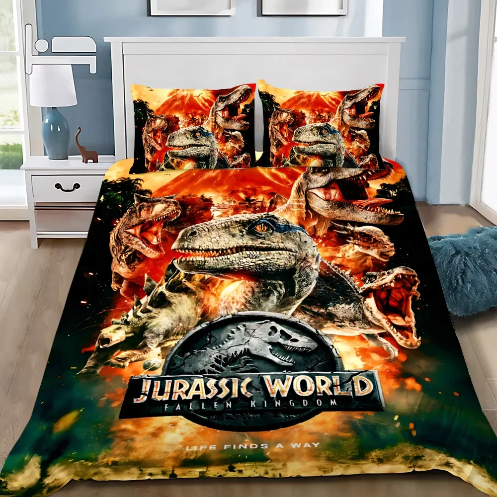 

Горячий J-Jurassic Dinosaur Park World пододеяльник наволочка динозавр комплект постельного белья для взрослых мальчиков и девочек украшение для спальни одинарный двойной