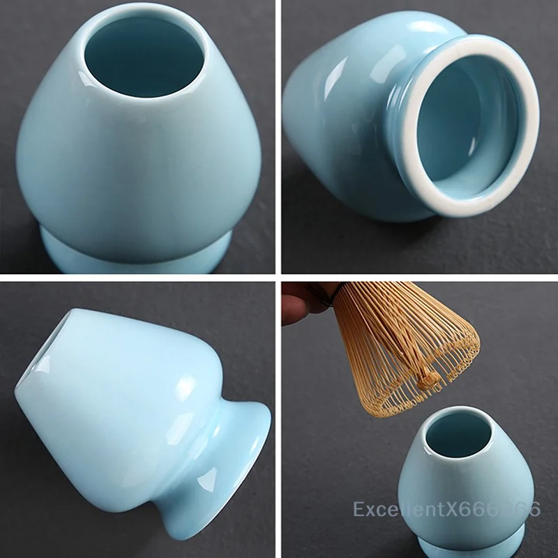 

Japanese Ceremony Matcha Whisk Green Tea Chasen Holder Teaware Suit - Traditional Tea Ceremony Accessory