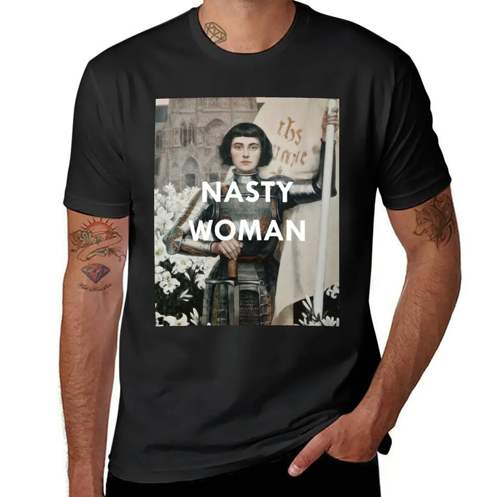 Nasty Woman: Jeanne D'arc T-Shirt graphic t shirt vintage summer clothes summer tops mens big and tall t shirts