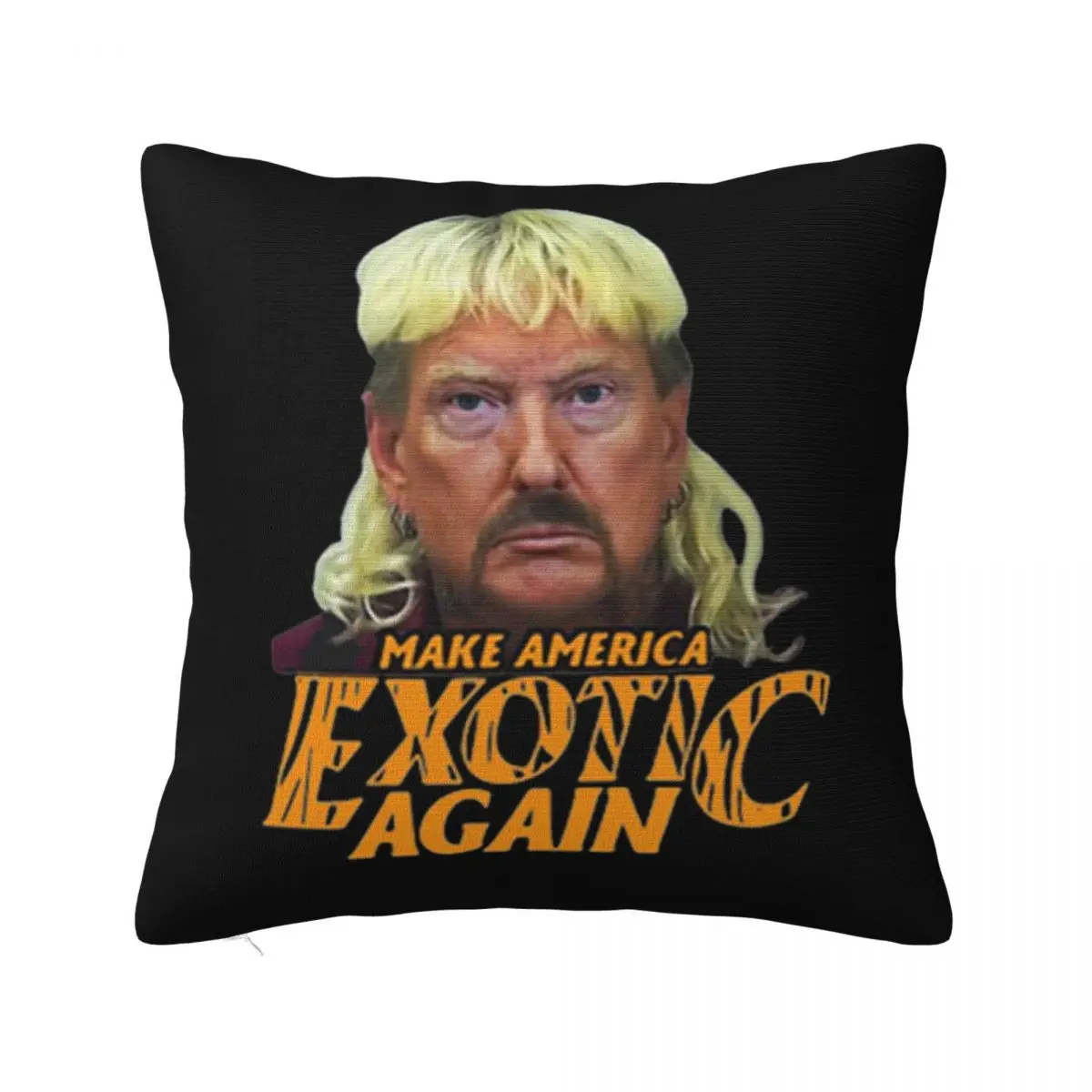 Joe Exotic Make America Exotic Again Trend Punk Graphic Letter Many Colors Unique Autumn Boy Text Solid Color Pillow Case