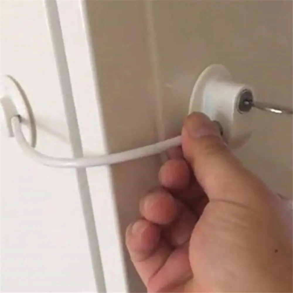 

Кабель из нержавеющей стали, детский замок, прочная фиксация, защита от детей, самоклеящаяся защита