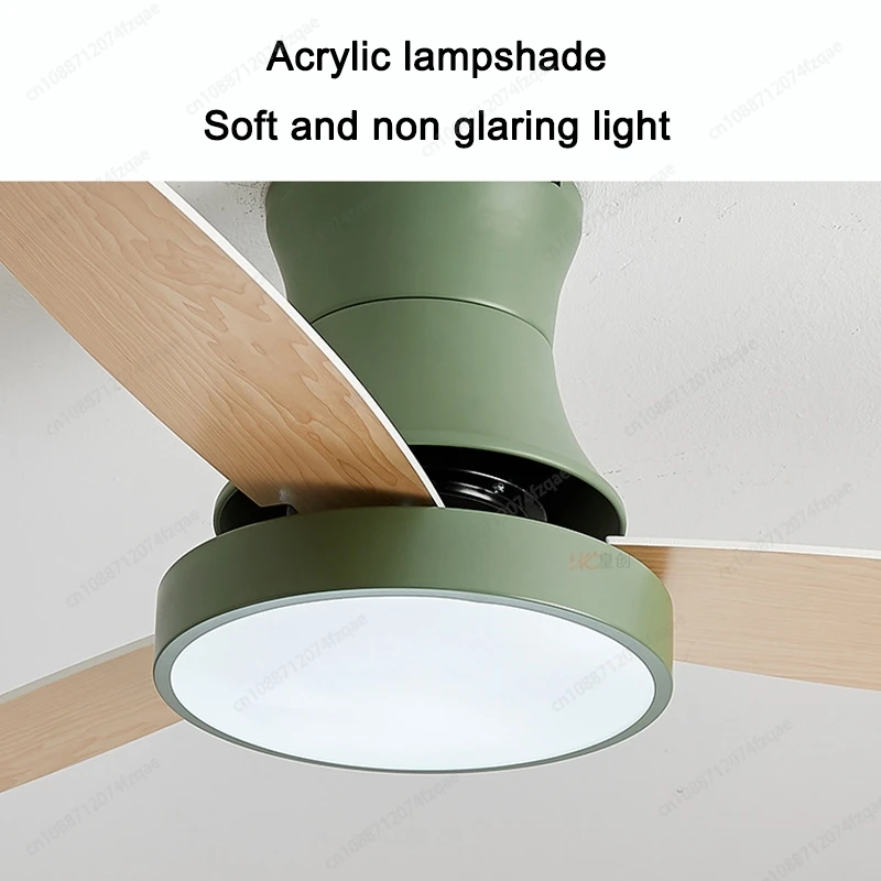 Modern Style Restaurant Living Room Bedroom LED Ceiling Fan Light 35W Inverter Brushless Motor 36/42/48 Inch Ceiling Fan Light