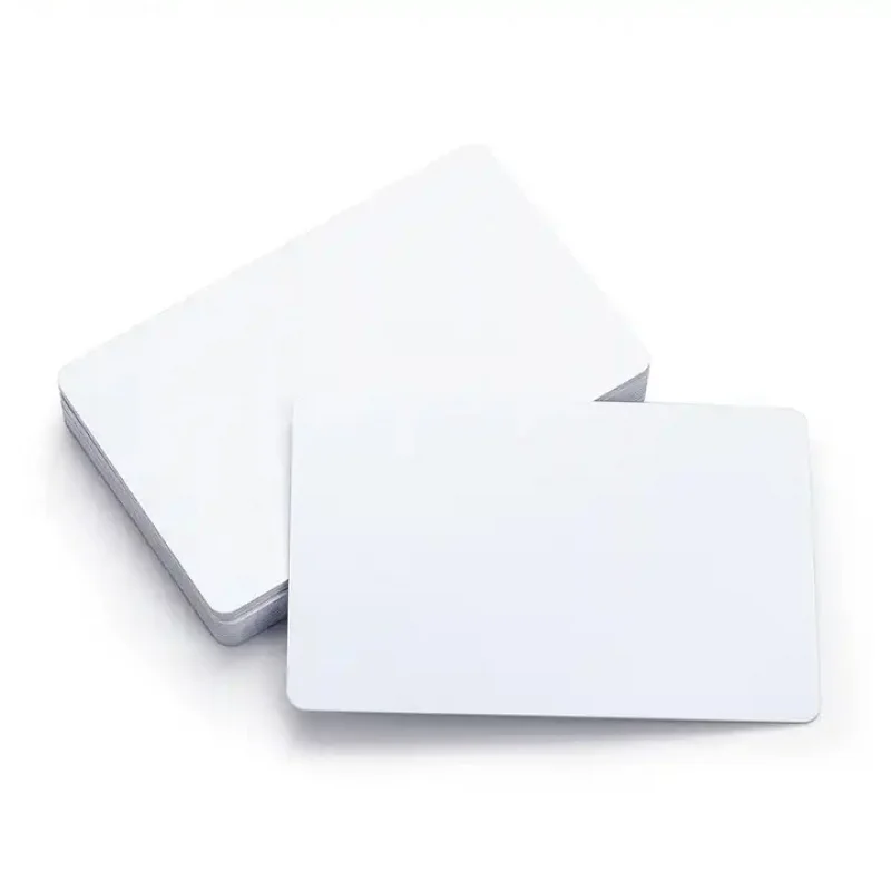 100pcs custom Matte PVC White NFC Card NFC215 Blank Card for NFC Digital Business Card Tap