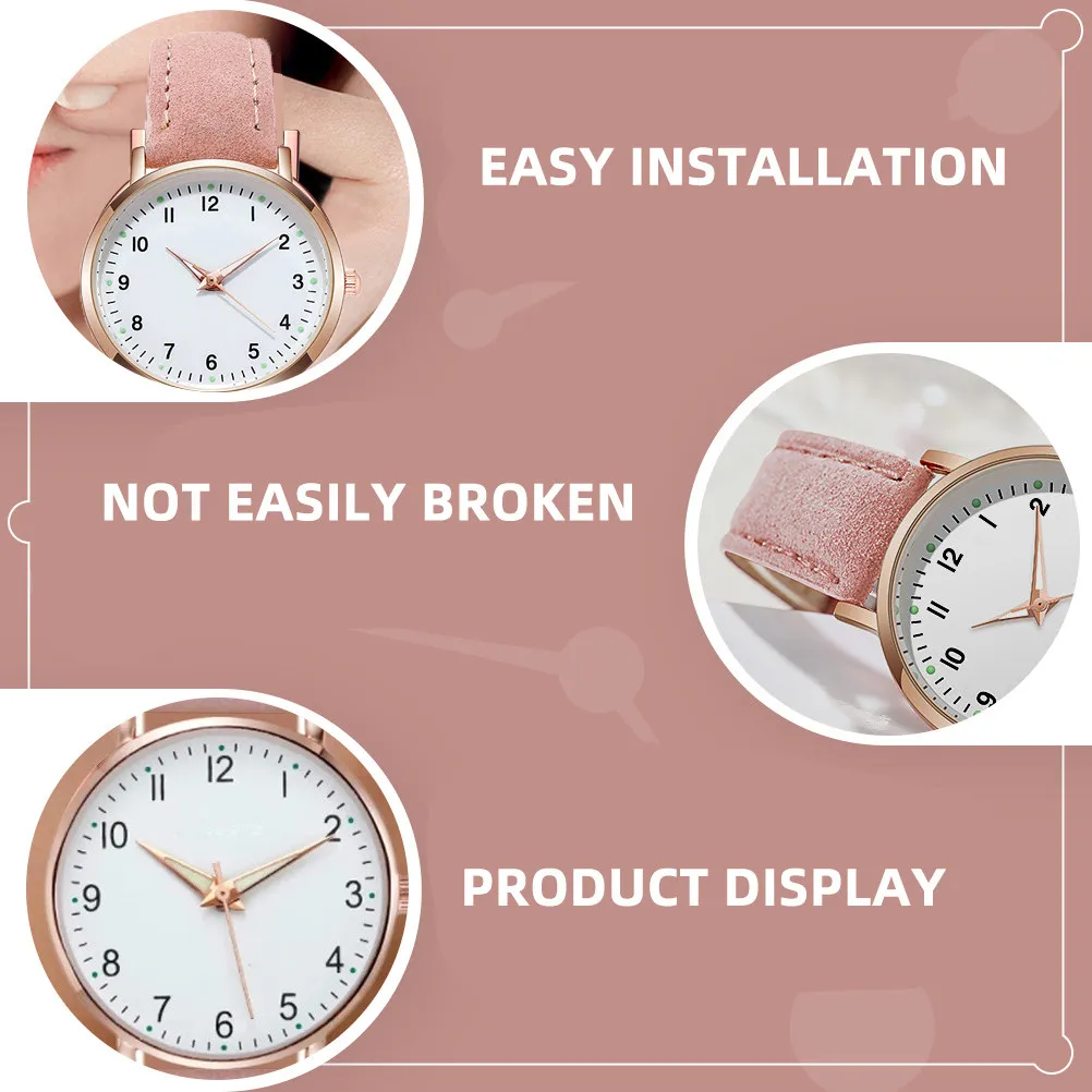 

Светящиеся женские часы с имитацией ремешка, кварцевые наручные часы для женщин, подарок на вечеринку, элегантный повседневный легкий дизайн