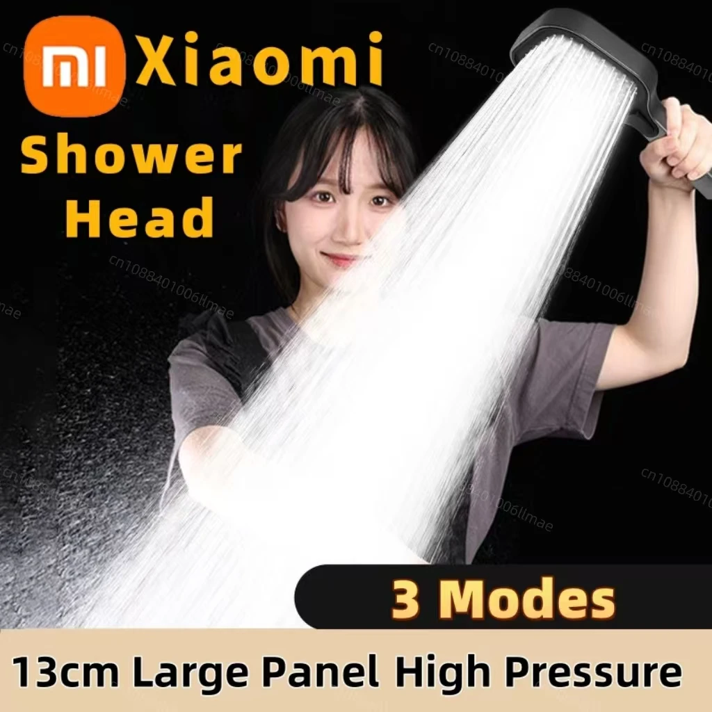 Xiaomi 3 Modes Adjustable Shower Head 13cm Large Panel High Pressure Massage Shower Head Filter Element Bathroom Accessories New