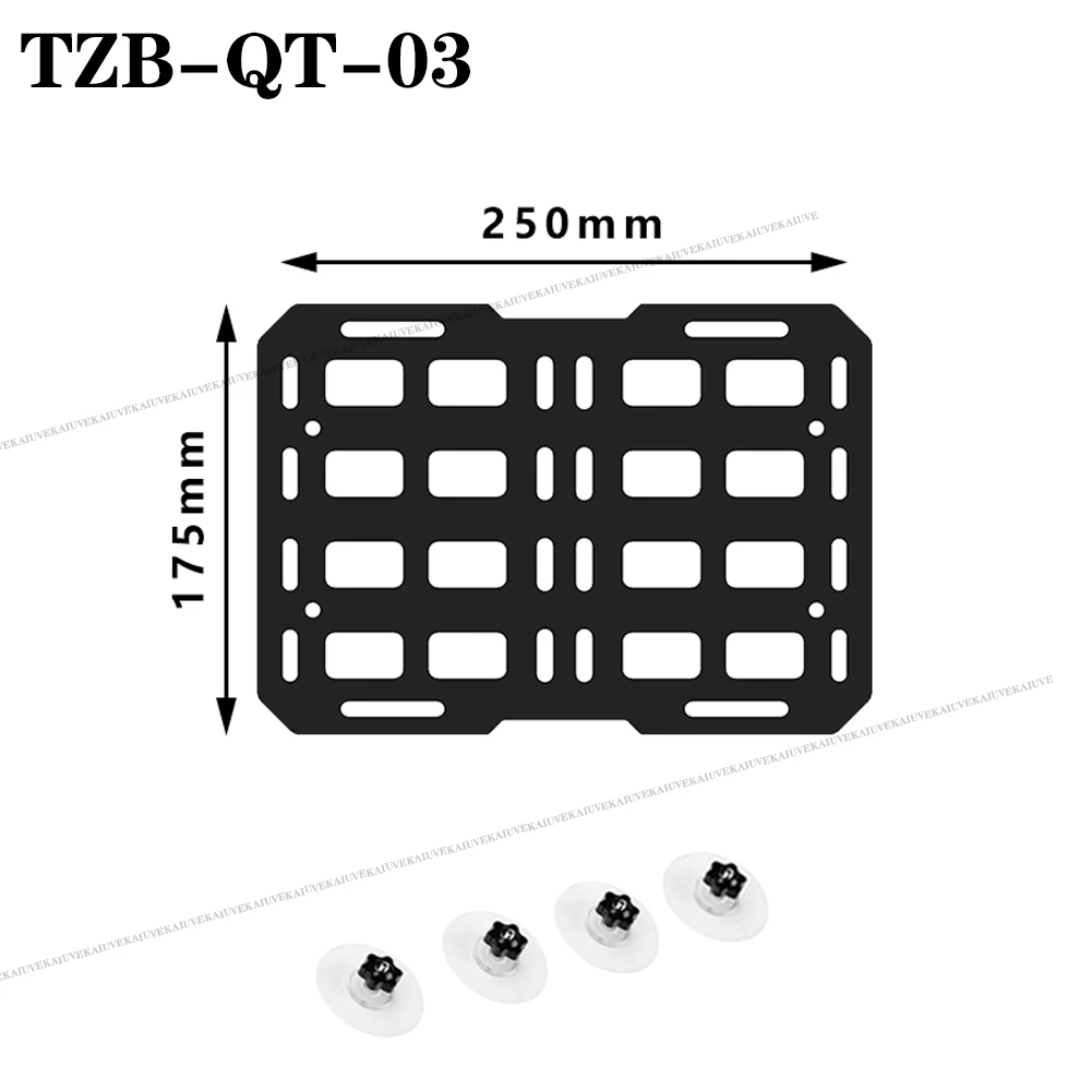 Auto-Fenster-Organizer, taktisches Molle-Panel für modulare Aufbewahrung, universell für Pickup-Trucks, Heckklappe, ABS-Legierung, Innenraum – Detail 12