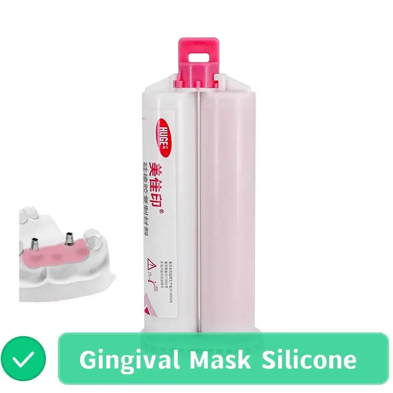 

Dental Gingival Mask Silicone Artificial Gingiva Silicone Material for Implant Model Soft Tissue Reproduction Lab Consumable