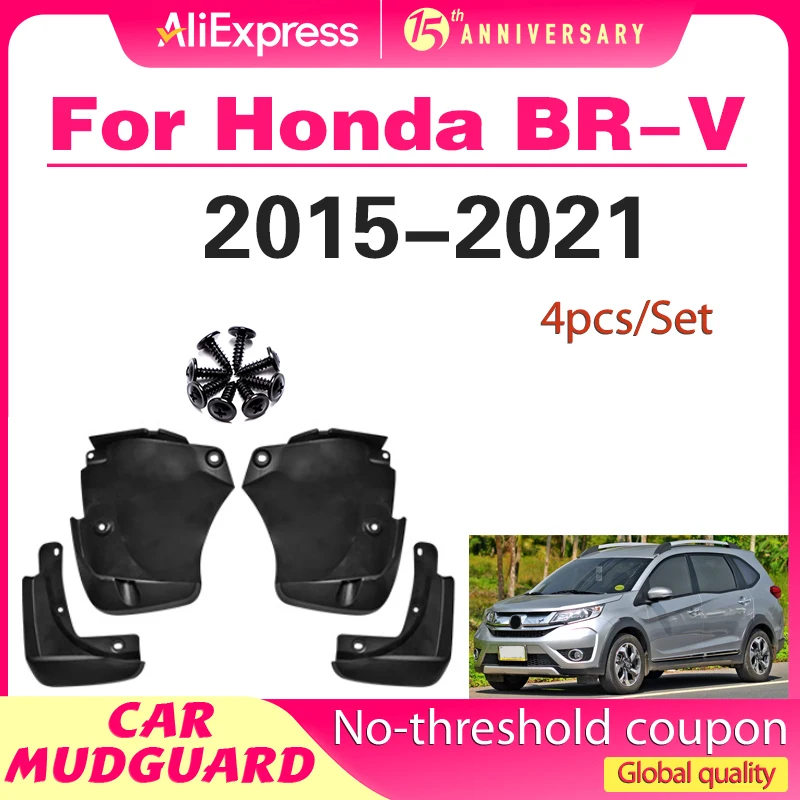 

For Honda BR-V 2015-2021 2016 2017 2018 2019 2020 Fender Mudguard Mud Flaps Guard Splash Flap Mudguards Car Accessories