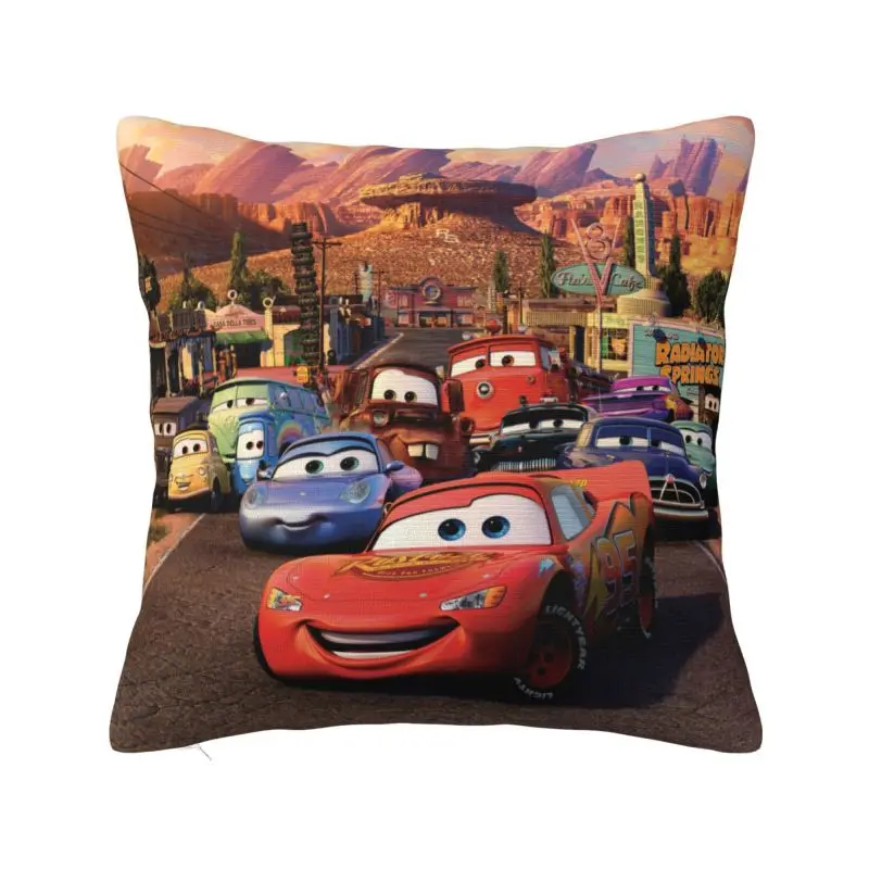 Nordic Style Cartoon Pixar Cars Cushion Covers 40x40cm Polyester Pillow Case for Car Square Pillowcase Home Decorative