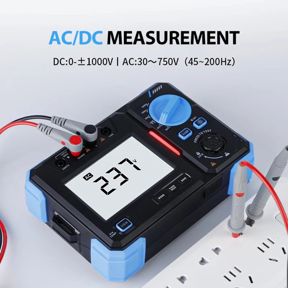 

FNIRSIs MRT1050/2050 High-Precision Digital Insulation Resistance Tester 100/500/2500V AC DC Automatic Megohmmeter Tools